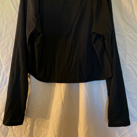 Button Cropped Long Sleeve - Picture 2 of 3